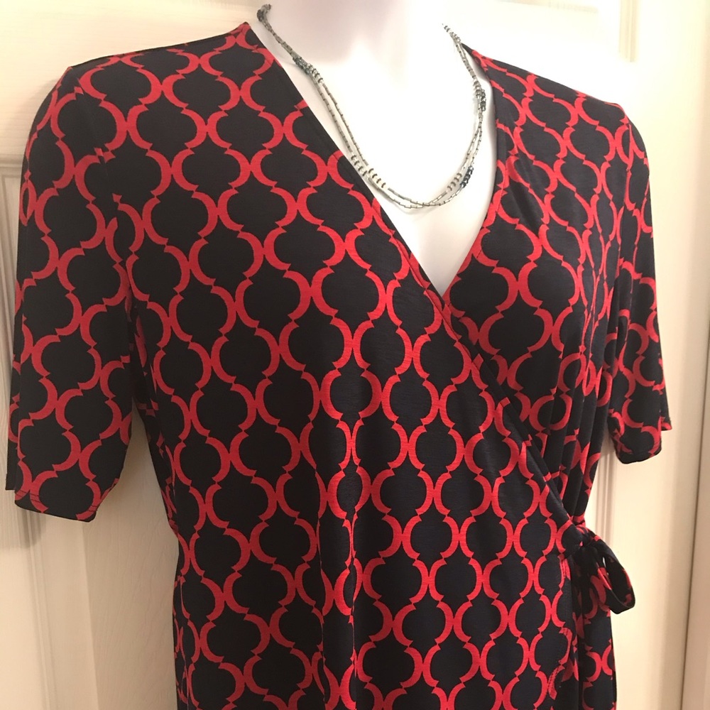 41 Hawthorn Bethane Faux Wrap Knit top